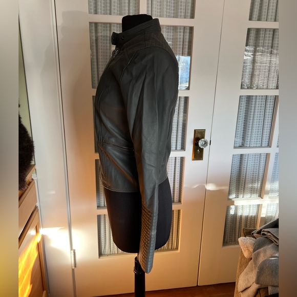 Anthropologie Faux Leather Jacket - Picture 9 of 13